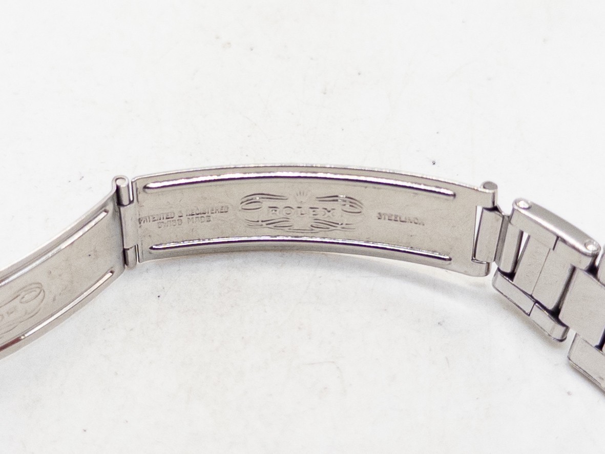 Estate $13,000 ROLEX OYSTERDATE 34mm BLUE Tiffany & Co Mens SS Watch SERVICED