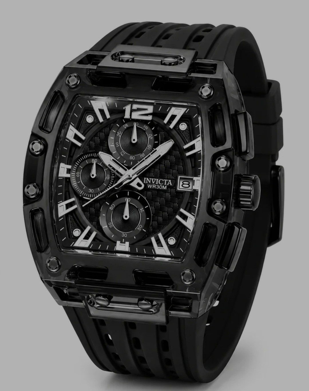 Invicta S1 Rally Men’s 42mm Black carbon ￼Chronograph Watch Model 70146 – NEW