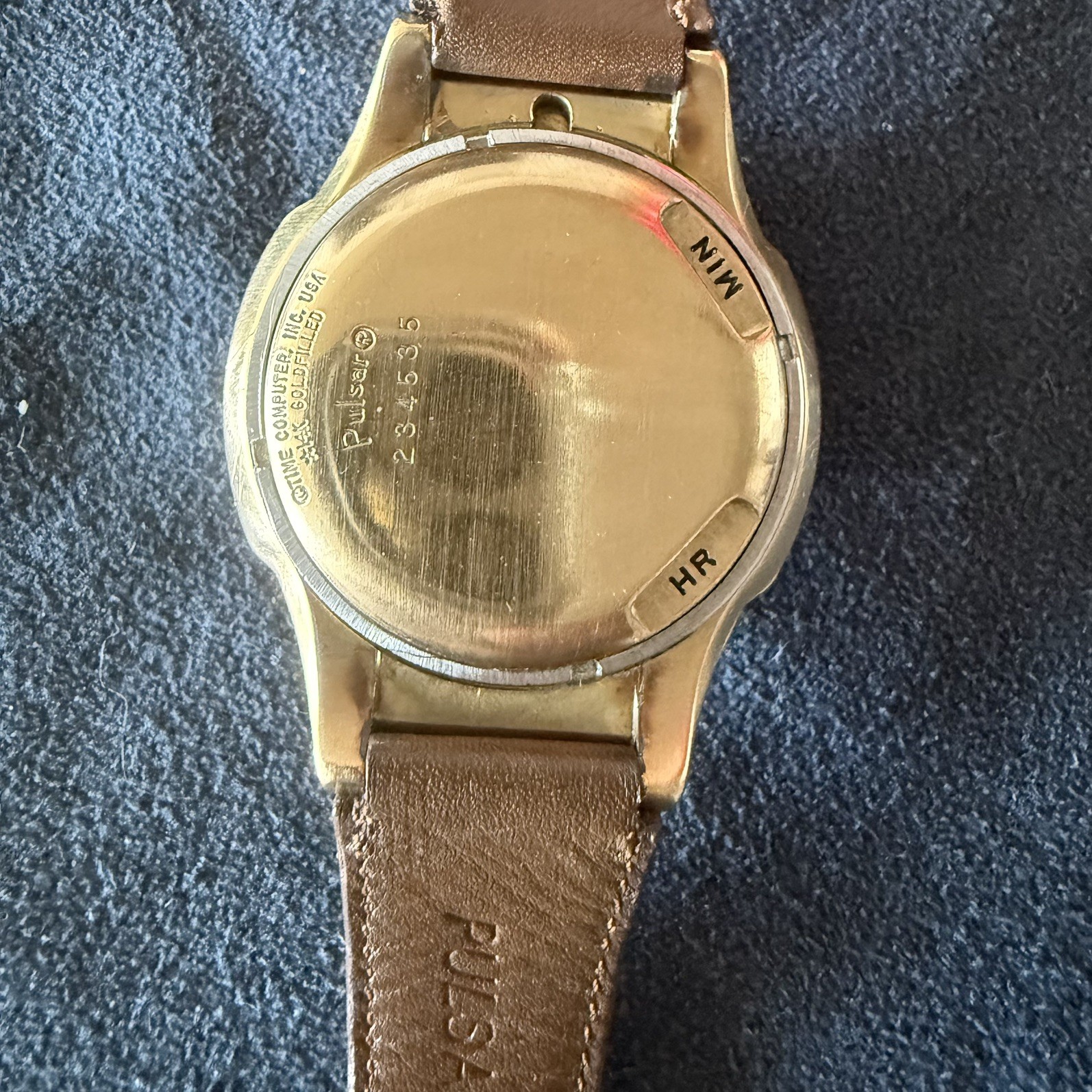 VINTAGE Hamilton Pulsar Time Computer Gold Filled Watch