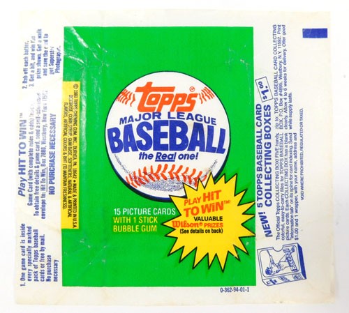 (4) 1981 Topps Baseball Wax Wrapper ~ All 4 Variations