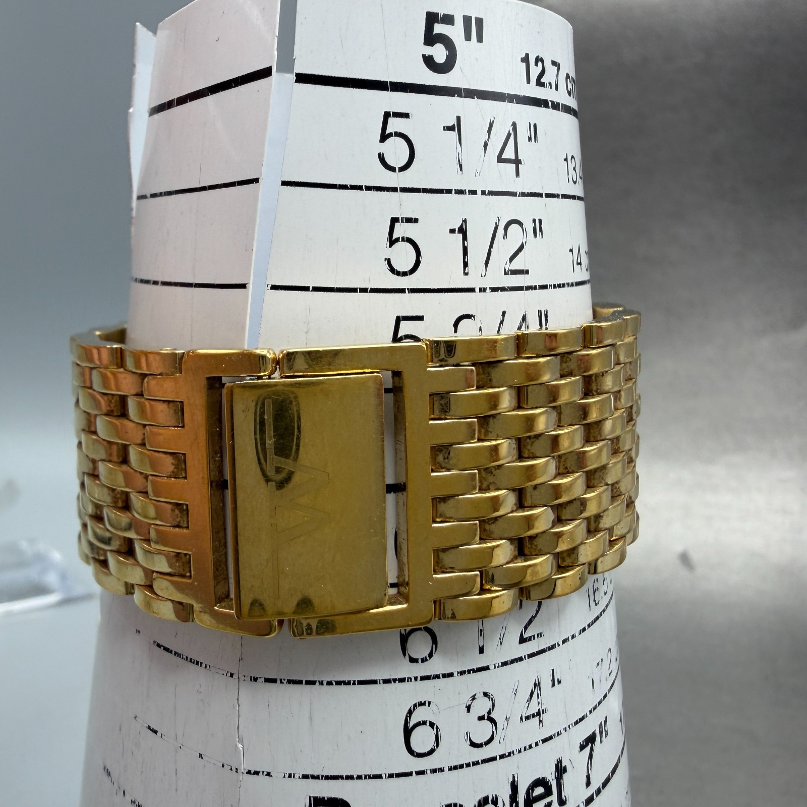 Wittnauer Tank Watch Men 24mm Black Dial Gold Tone KW8078 5784 Diamonds New Batt
