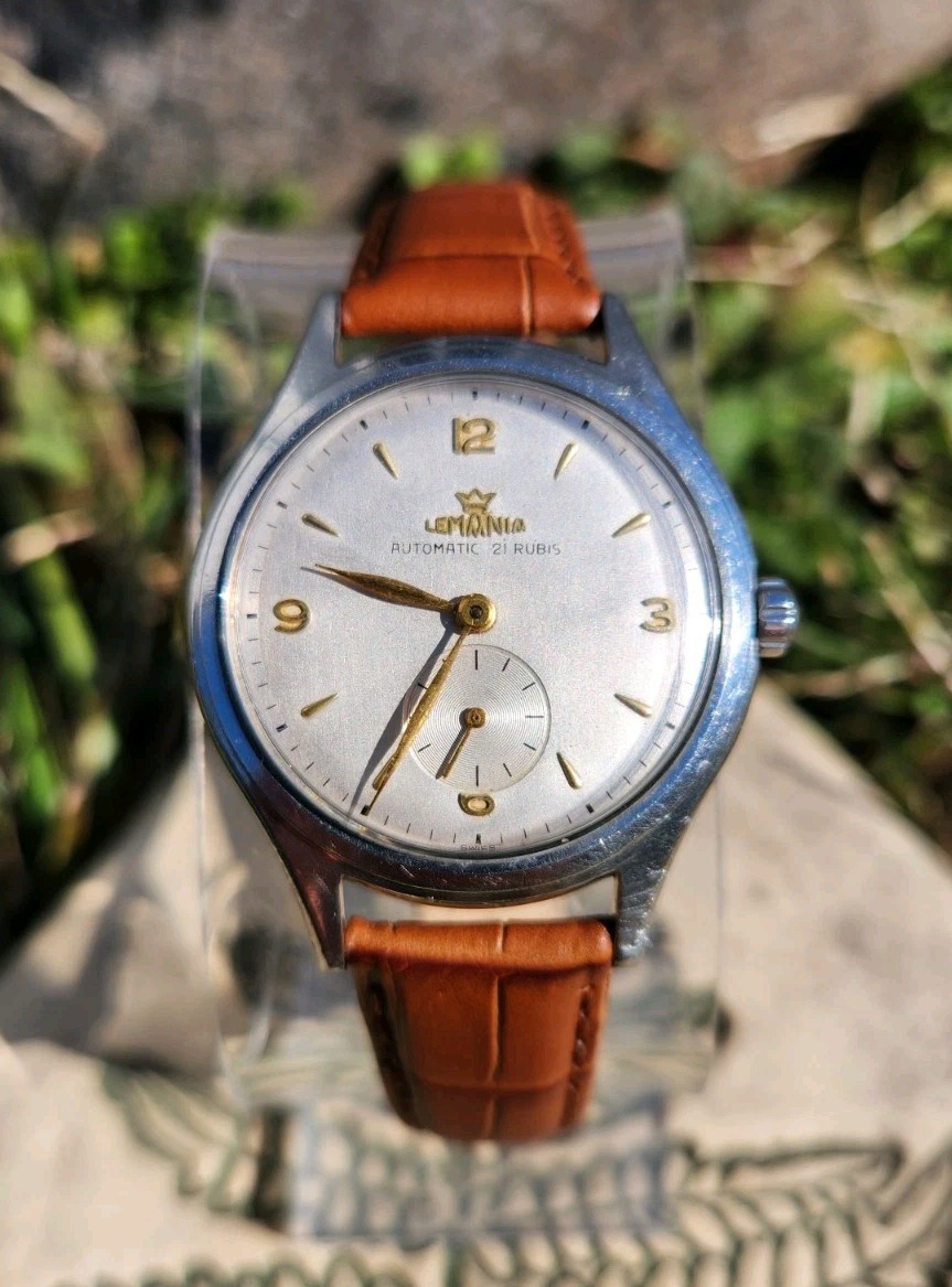 Vtg Lemania Automatic REF 259 *SERVICED* Men’s 35mm Watch LWO3600 21 Jewel!!!
