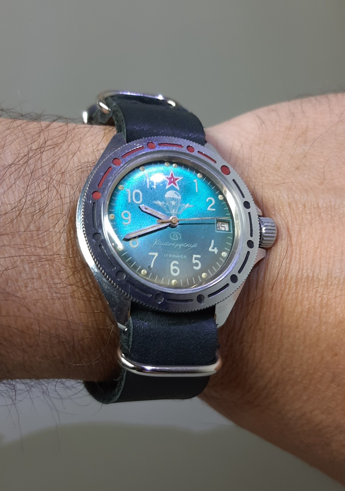 Vintage Men s watch Vostok Komandirskie 17 jewels mechanical Soviet USSR