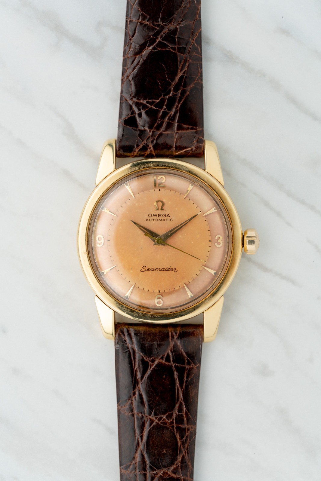 Omega 18K Salmon Dial Seamaster Ref. 2767 / 2770 SC