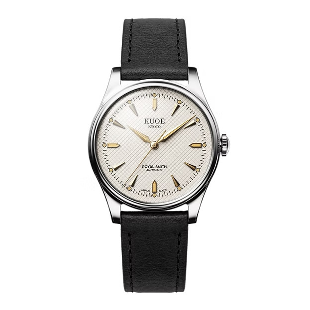 KUOE Kyoto Royal Smith 90-006 Gold Ivory Waffle Dial Miyota 9039 Auto Unused JP