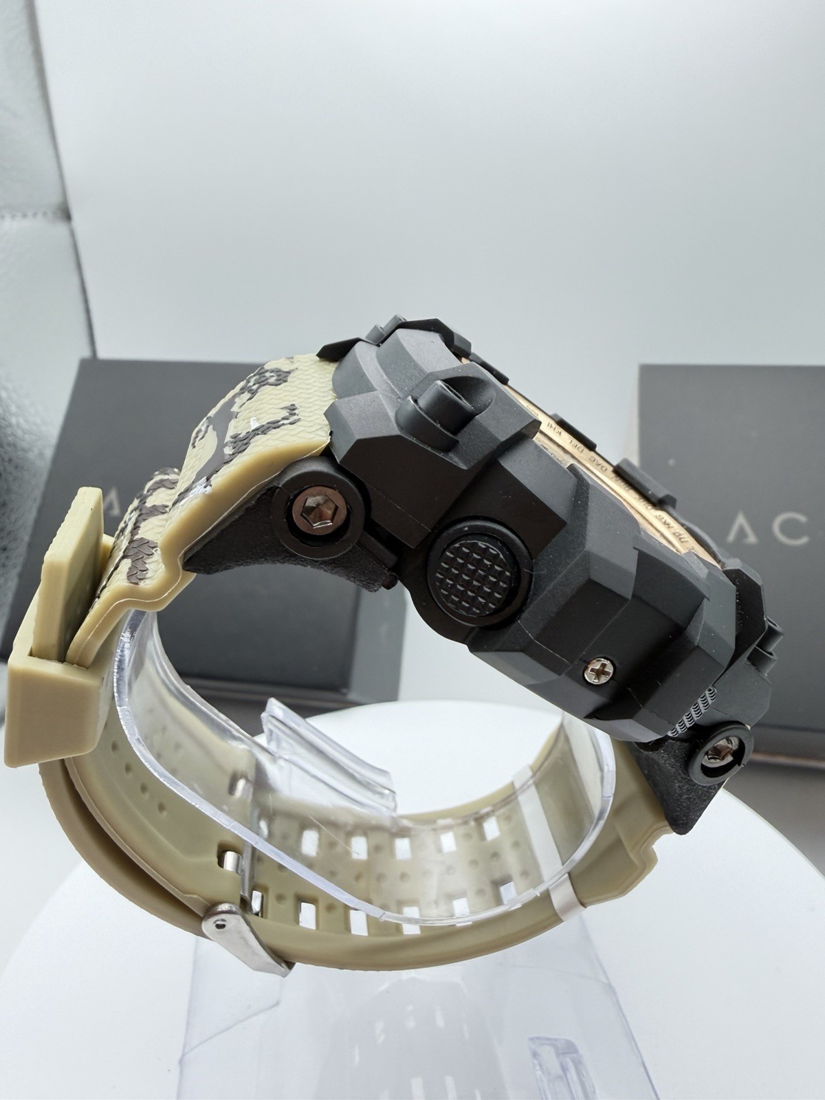 ACW435-005-Activa X Invicta Men’s Digital Watch – 54.5mm.Tan Camo Band