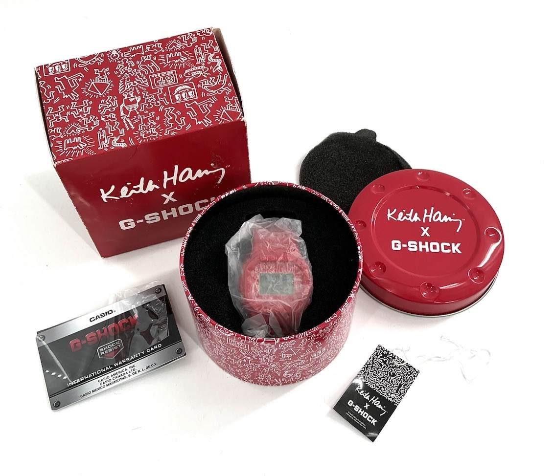 Casio G-Shock x Keith Haring Limited Edition Red Watch – NEW – DW5600KEITH4