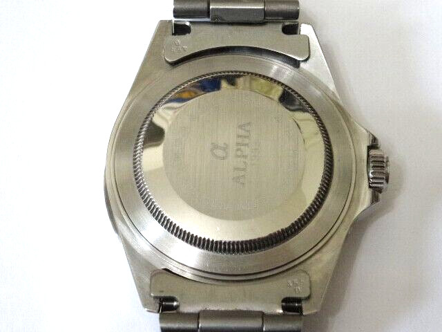 Vintage Retro α ALPHA 1993 Submariner Divers 3 ATM Automatic Watch New Old Stock
