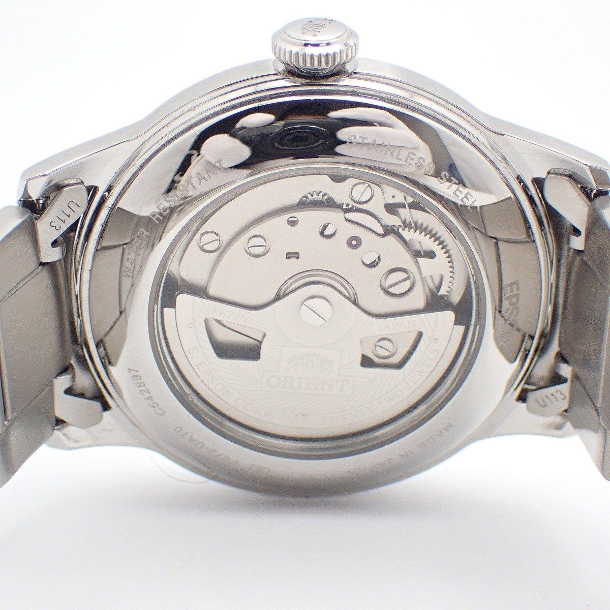 Orient Bambino 38 Automatic Mens Watch Blue Dial SS Band RN-AC0M10L