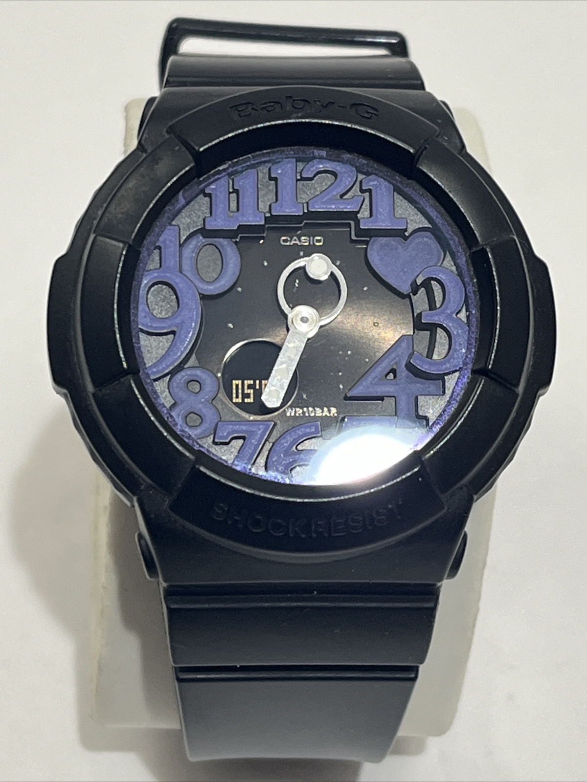 CASIO Baby-G 5194 BGA-134 Water Resist 10bar Stainbless Steel Black New Battery!
