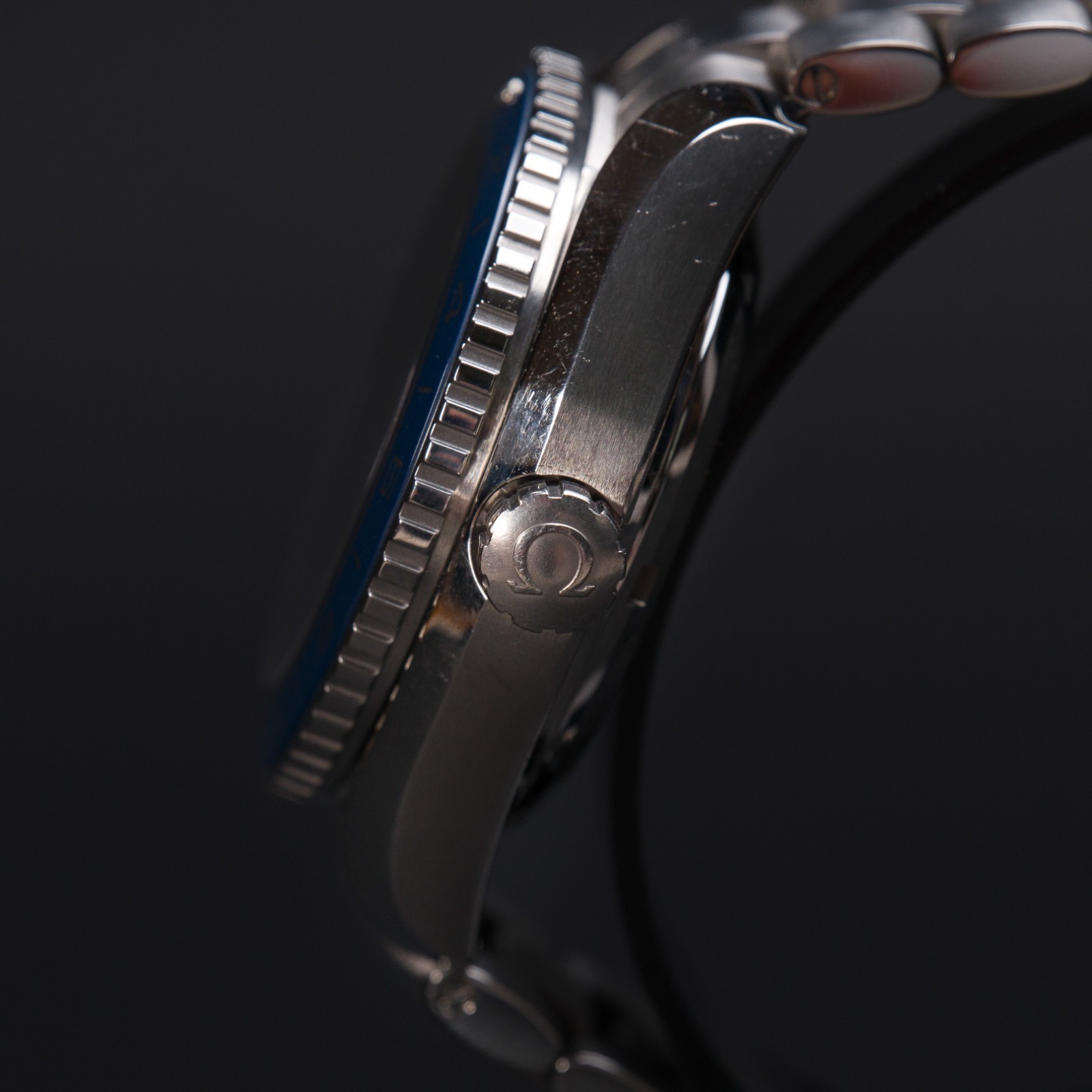 Omega Planet Ocean Titanium GMT 44 Blue Dial