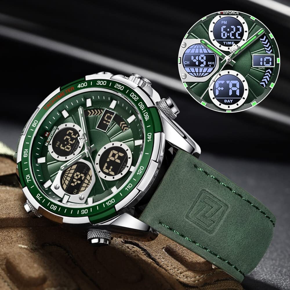 NAVIFORCE Waterproof Men Military Watch Luxury Sports Multifunctional Wristwatch