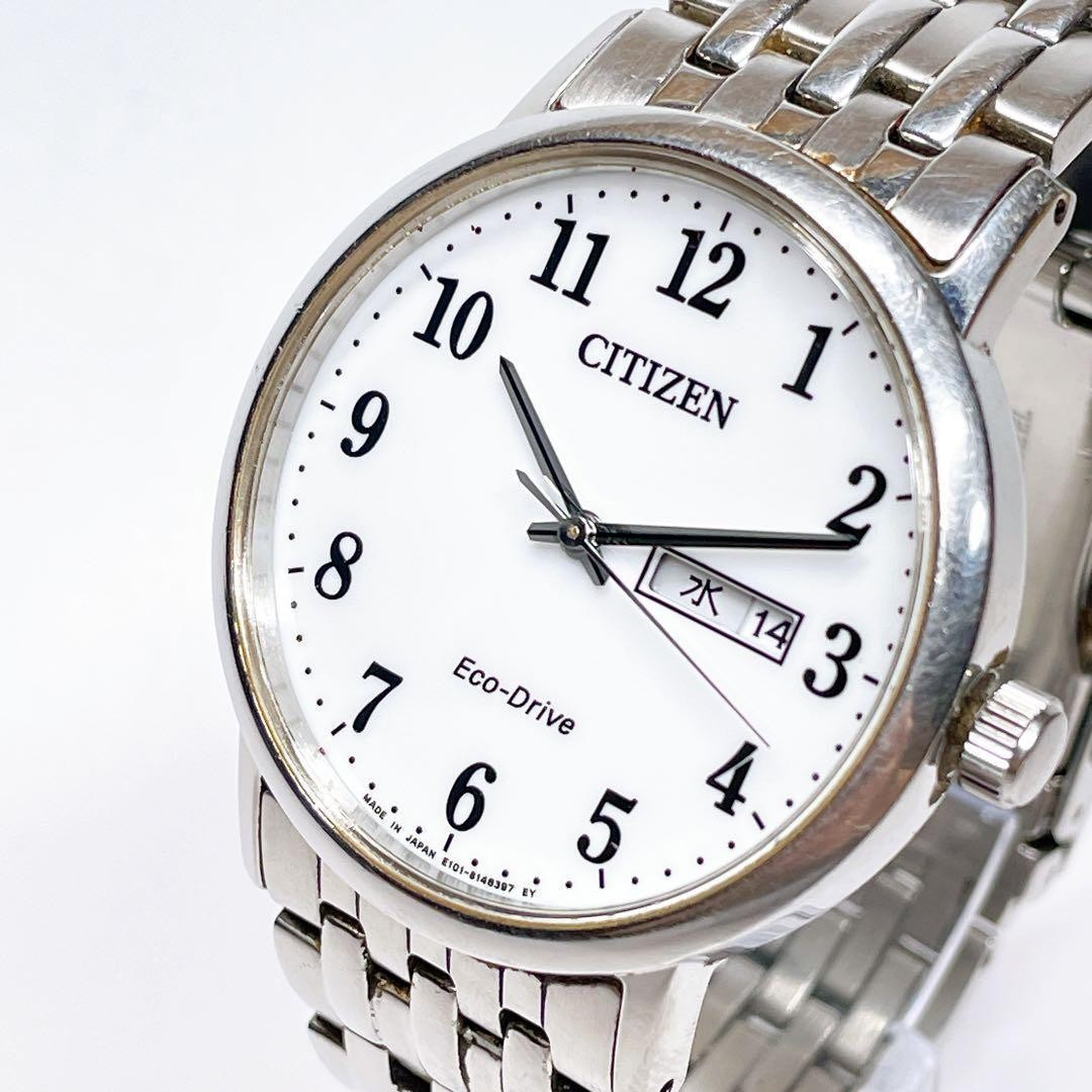 CITIZEN Men’s Eco-Drive E101 Day-Date Watch, Size 42 【USED】