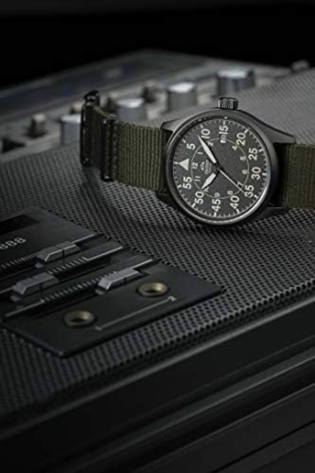 ORIENT Sports Flight RN-AC0H02N Pilot Watch Men’s Watch Dark Gray F/S w/Track#