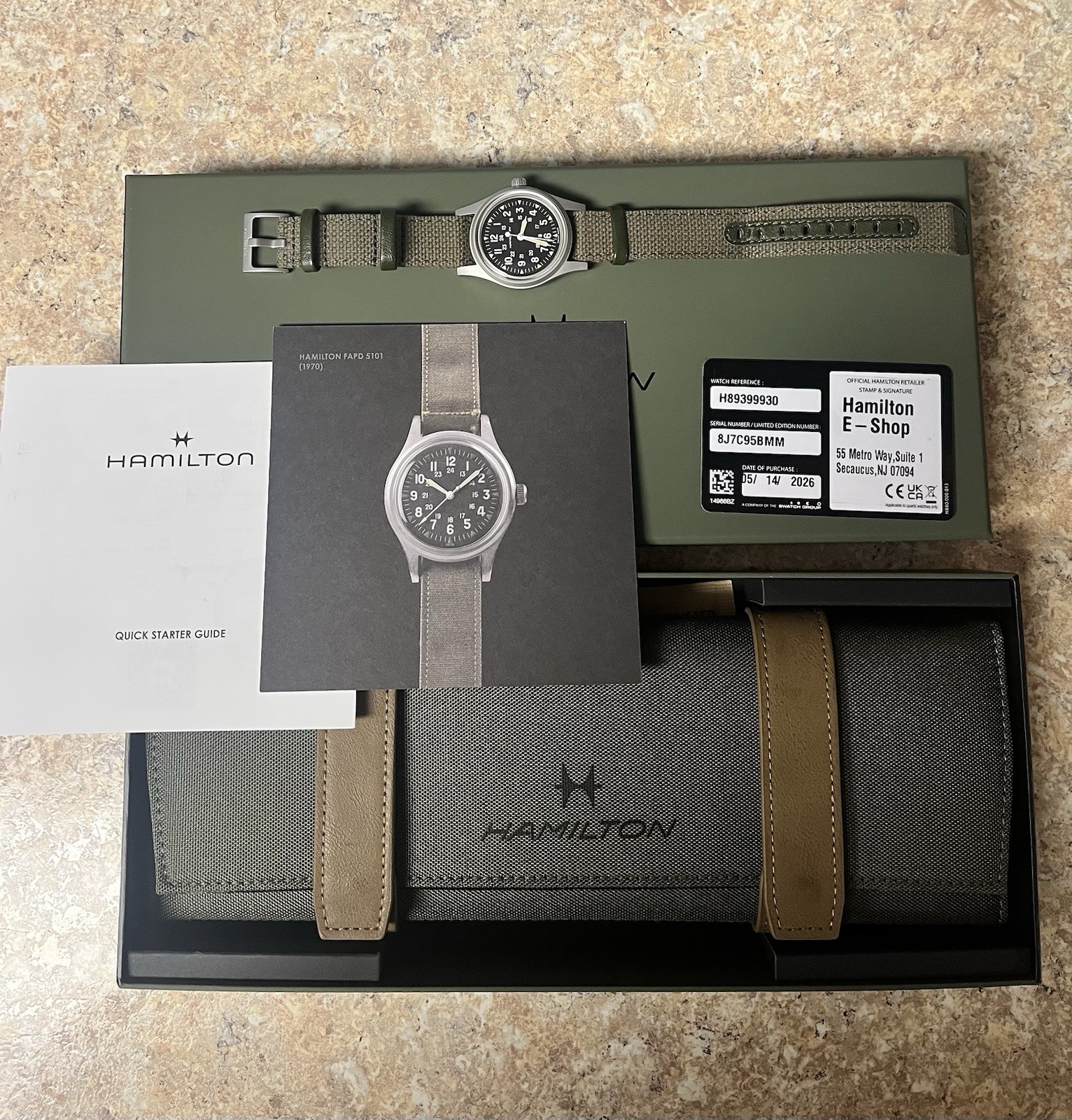 Hamilton Khaki Field Mechanical 250 36mm 1 of 1776 Special Limited Edition