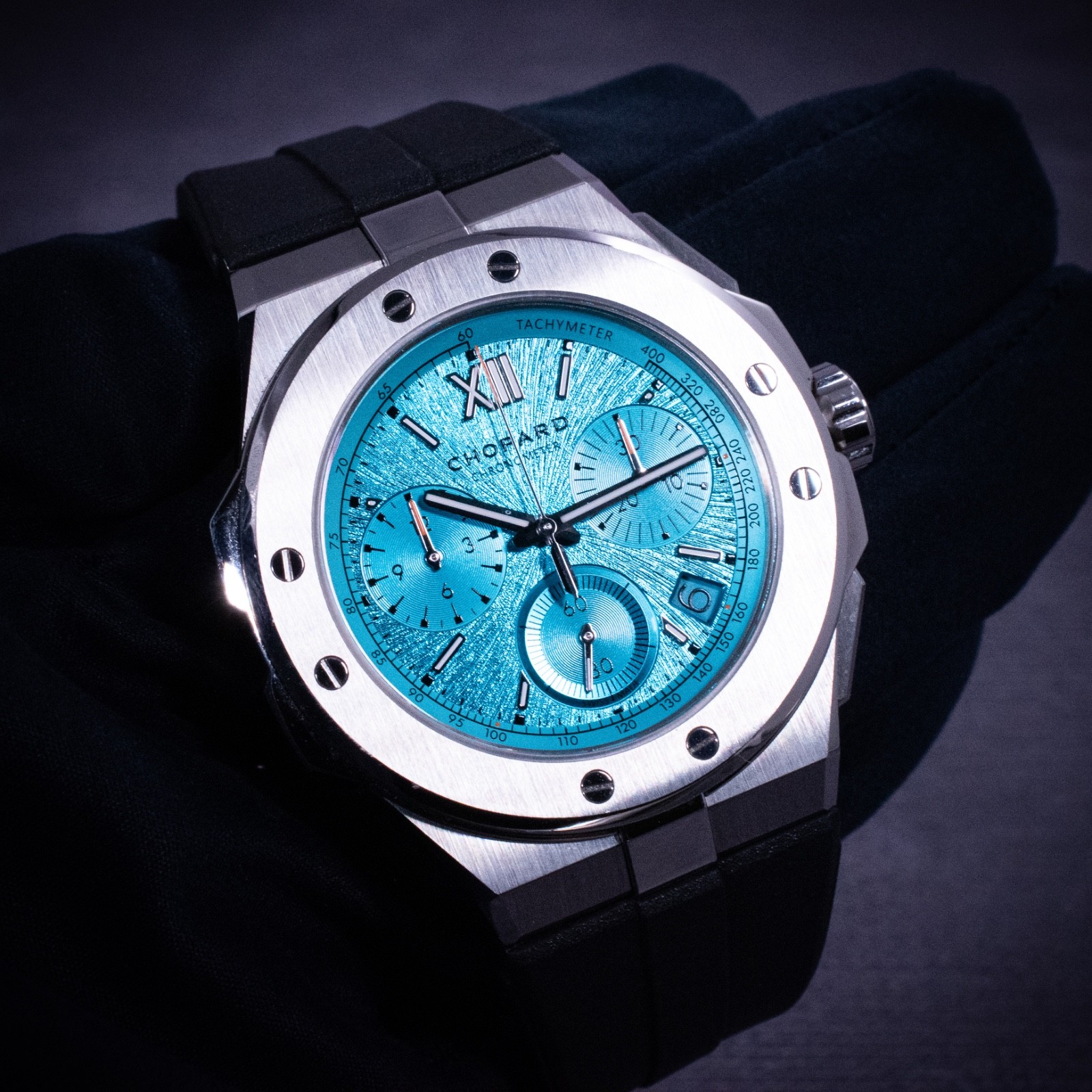 Chopard Alpine Eagle XL Chrono 44mm Maritime Blue Dial, Ref. 298609-3006 w/ B&P