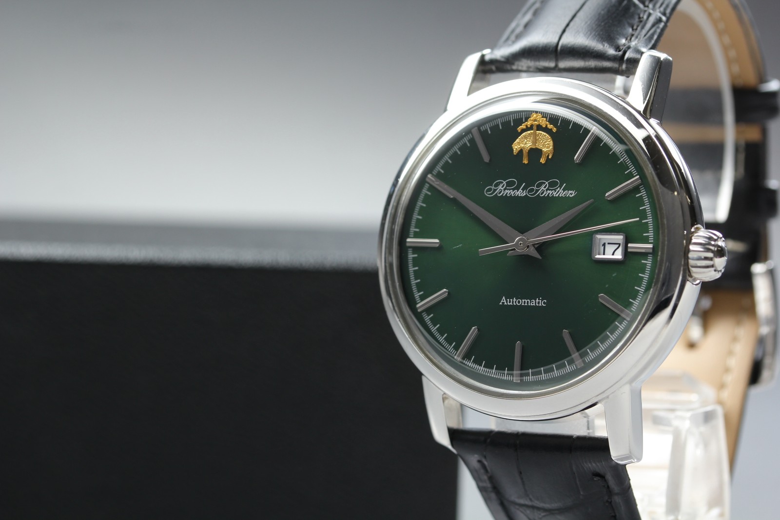 SEIKO Brooks Brothers NH35-0010 Green Dial Automatic Men’s Watch Made in JAPAN