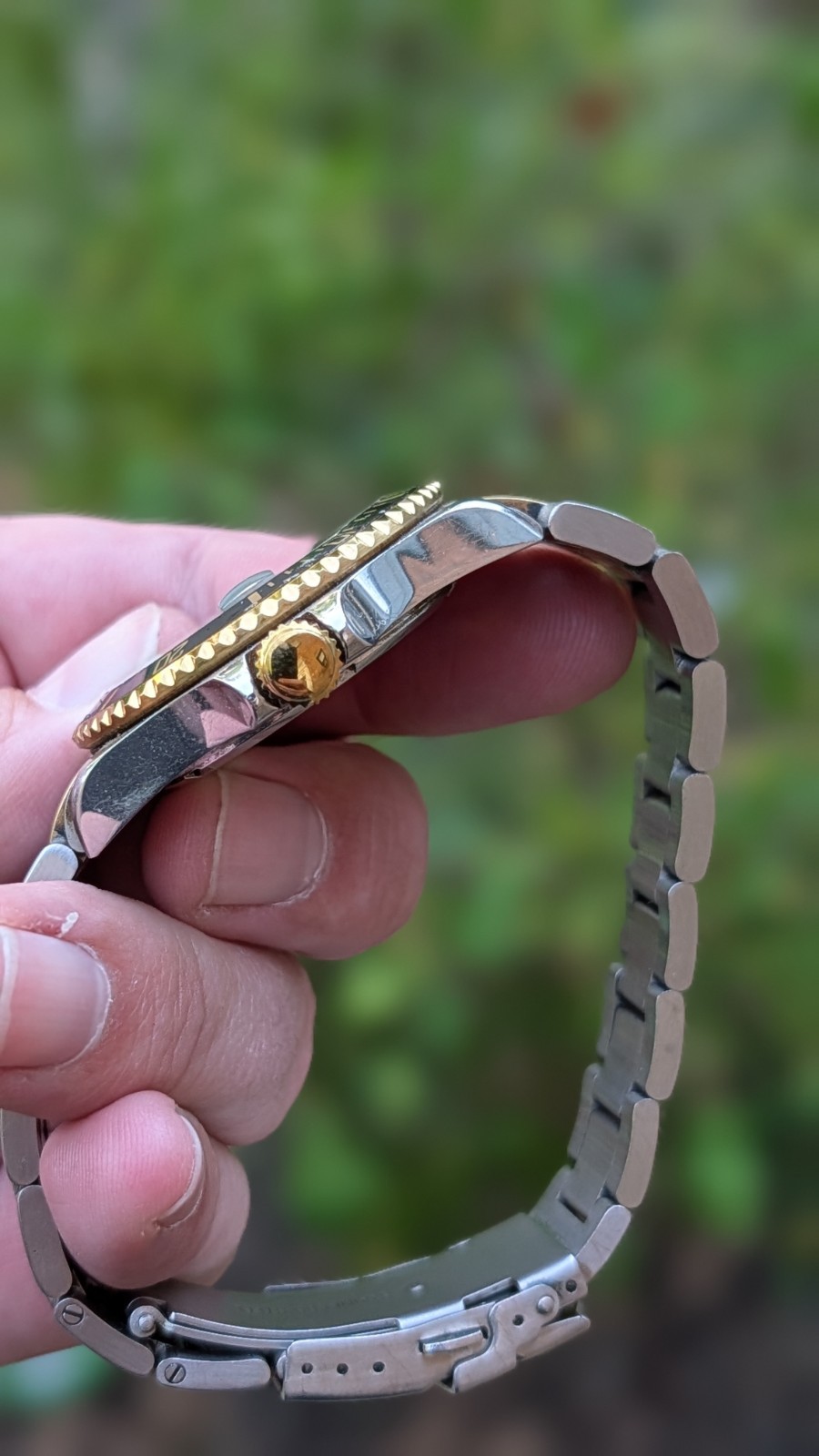 Jules Jurgensen Watch Sea Diver Two Tone Screw-down Crown Quartz