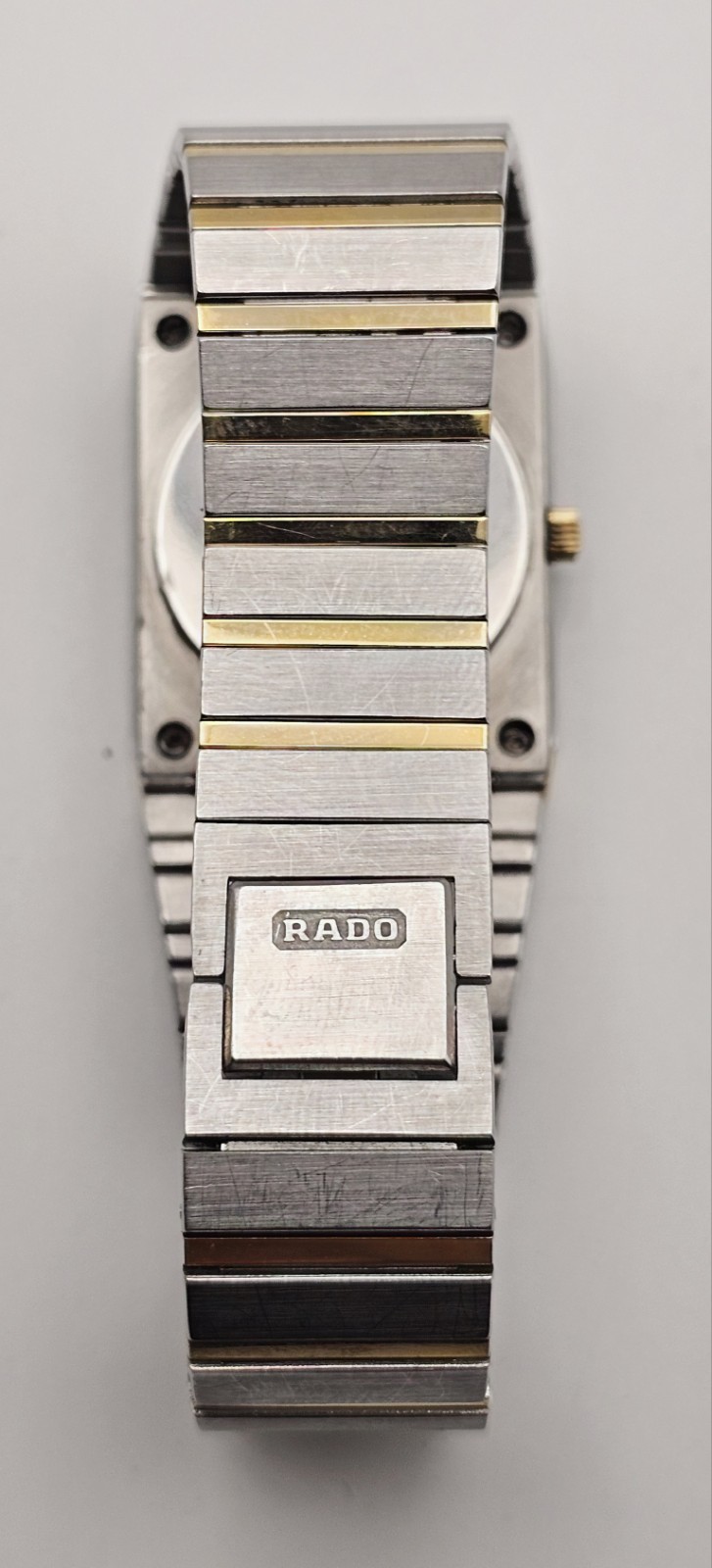Vintage 80’s Rado Diastar 129.0195.3 Two Tone Men’s Watch ~New Battery ~ Nice !!