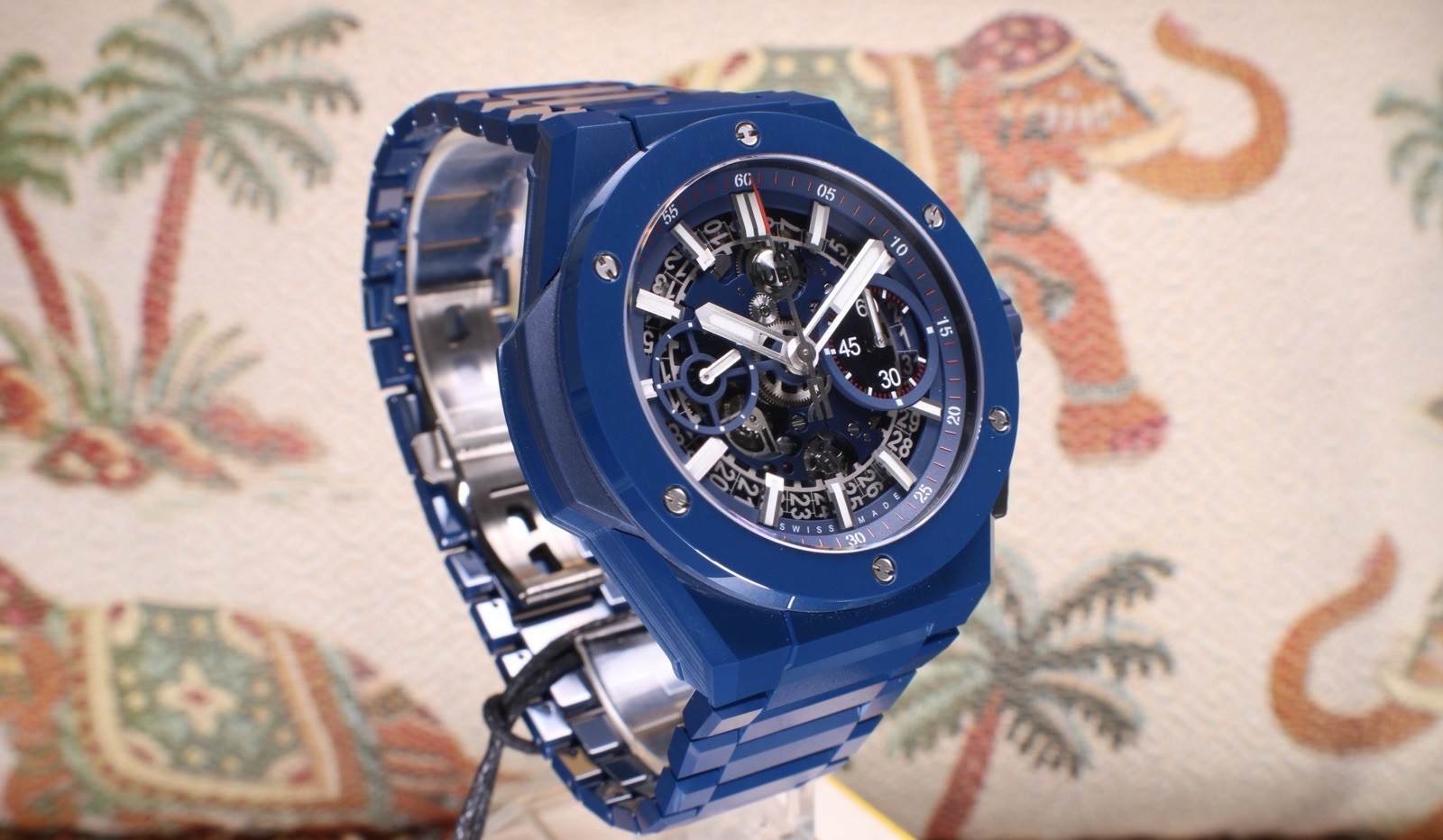 Hublot Big Bang Integrated Blue Ceramic 42mm Integral Unworn LNIB 451.EX.5123.EX