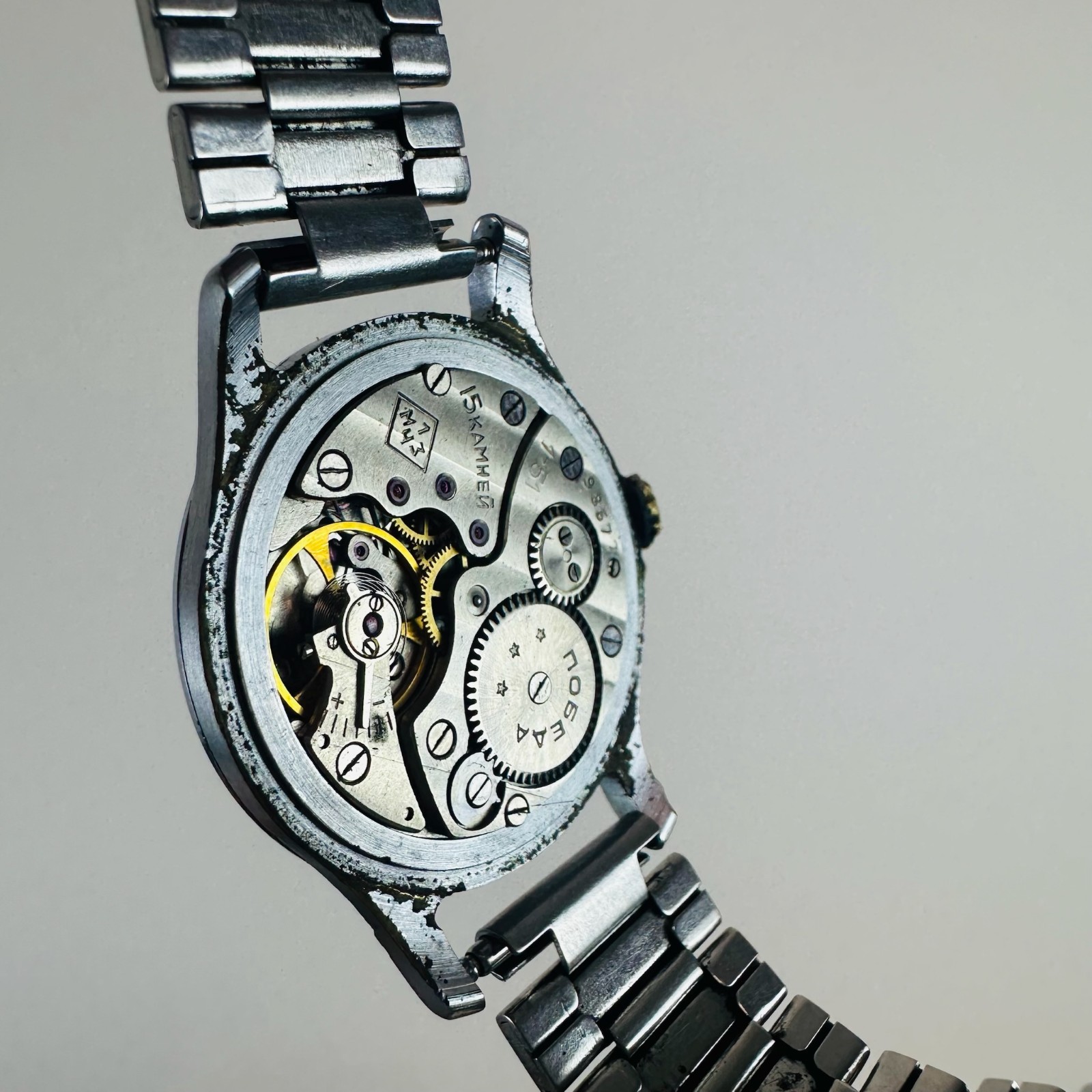 Vintage Pobeda 2602 Watch 1 MChZ Kirova 1950s USSR Soviet Mechanical Men’s Rare