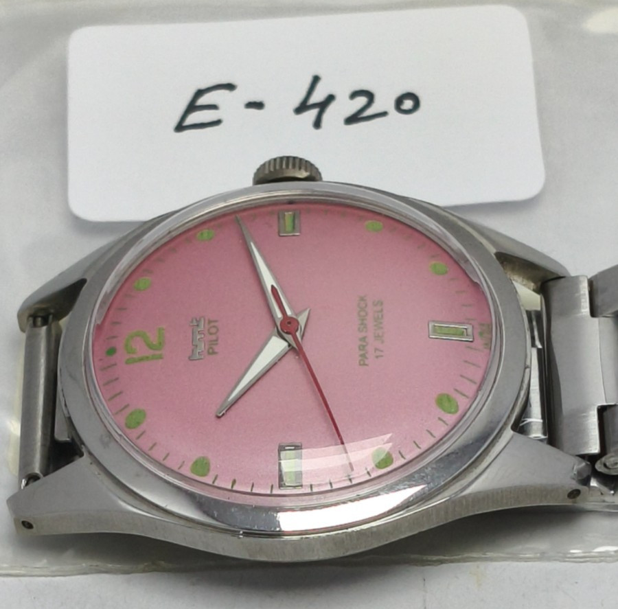 HMT Pilot 17 Jewels Hand Winding Wrist Watch For Men’s In Working Condition