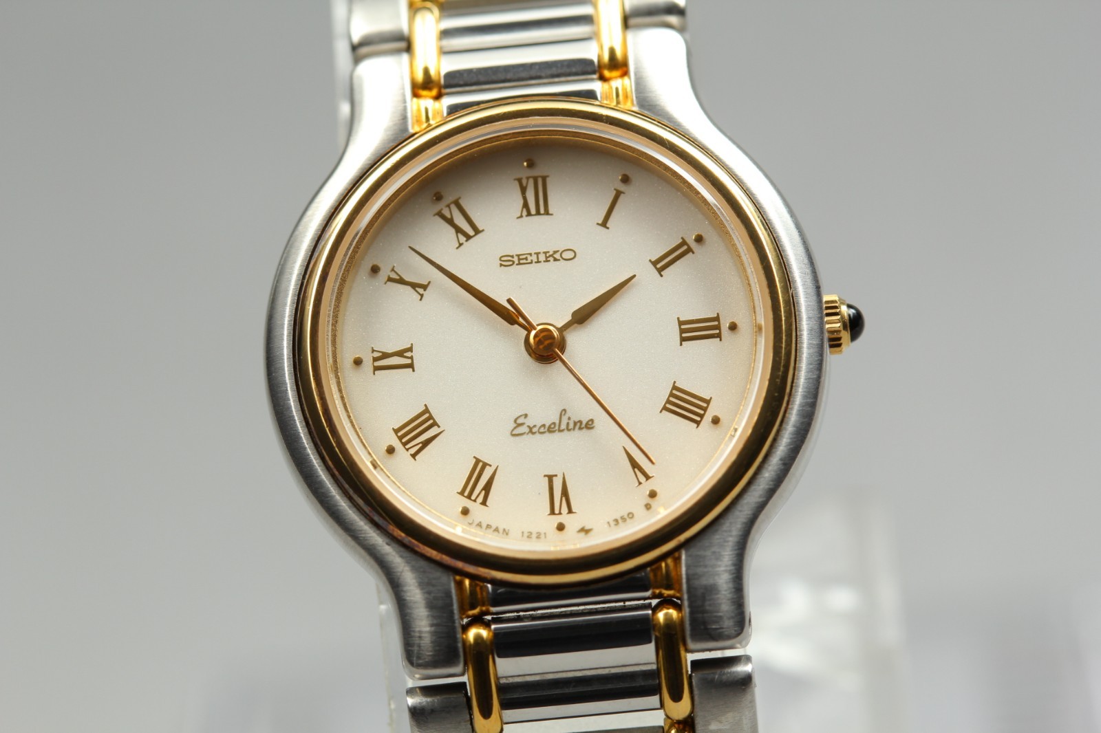 Vintage 1987 [N MINT] SEIKO EXCELINE 1221-0190 Womens Quartz Watch From JAPAN#81