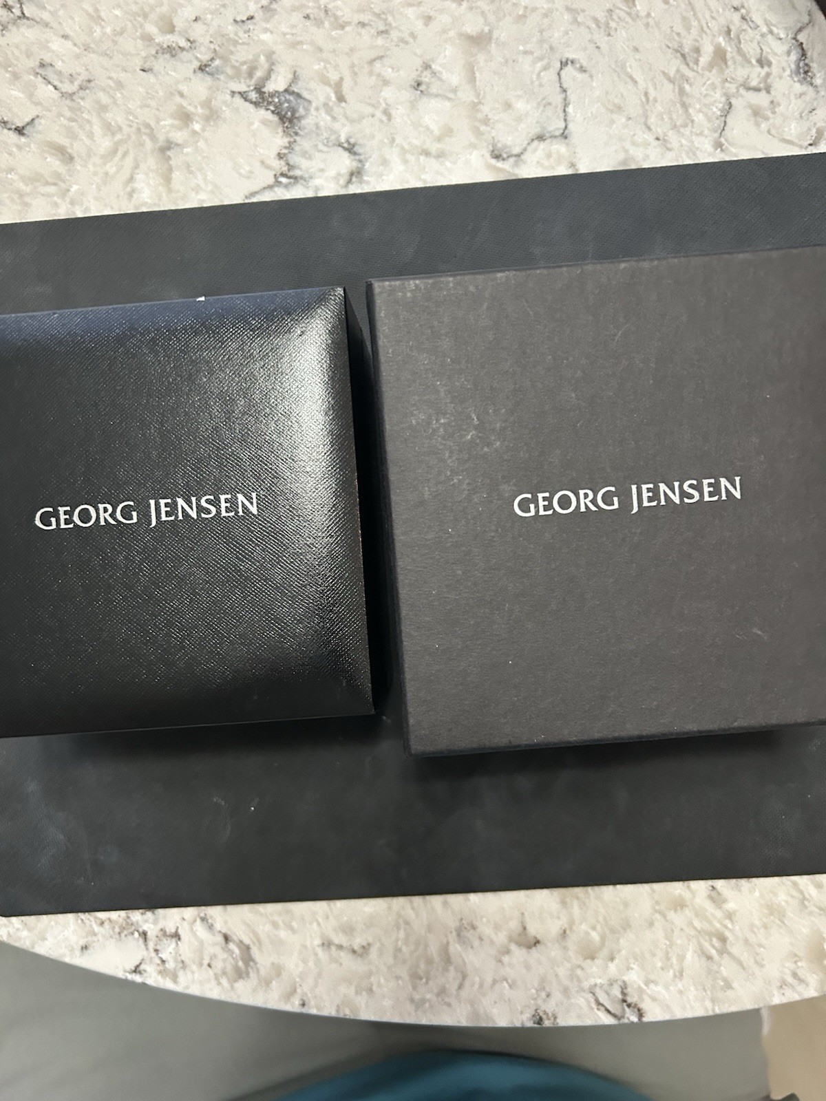 Georg Jensen Auto 41mm White Dial Date Steel Bracelet 10 ATM Box Papers