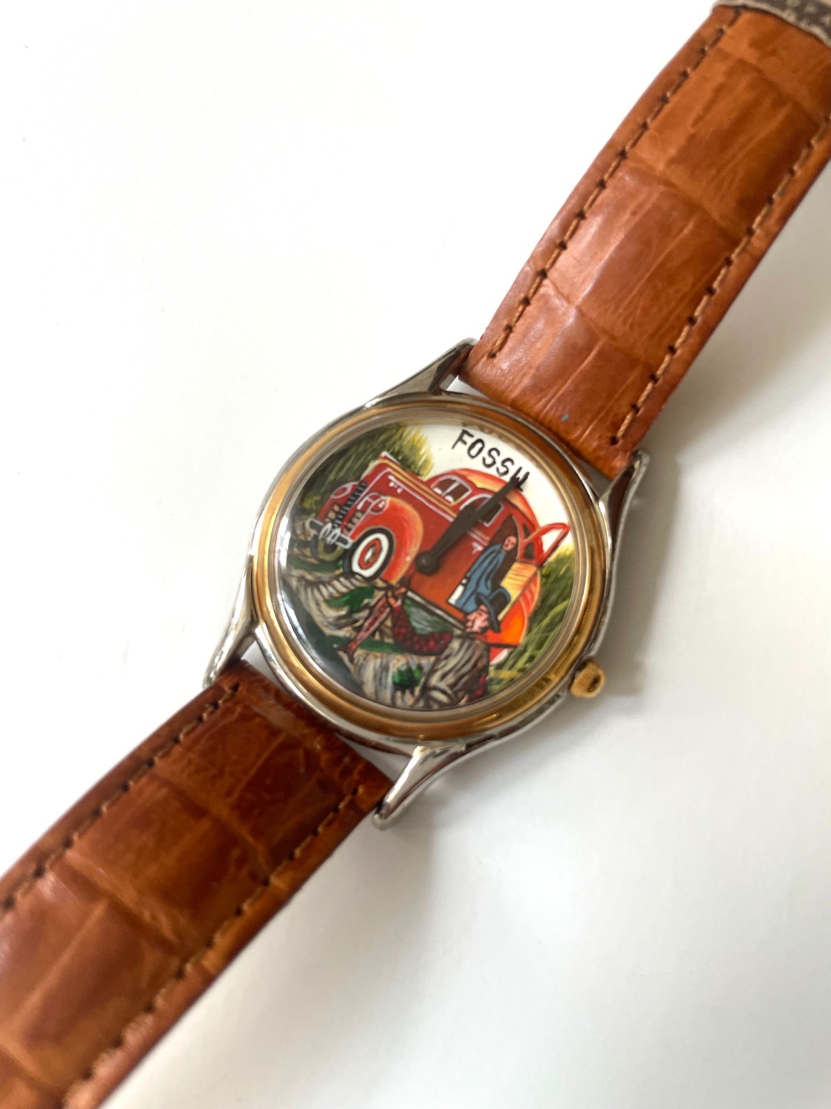 Limited Edition Hand-Painted Dial Fossil Watch | NEW with Box | Only 1K Made!