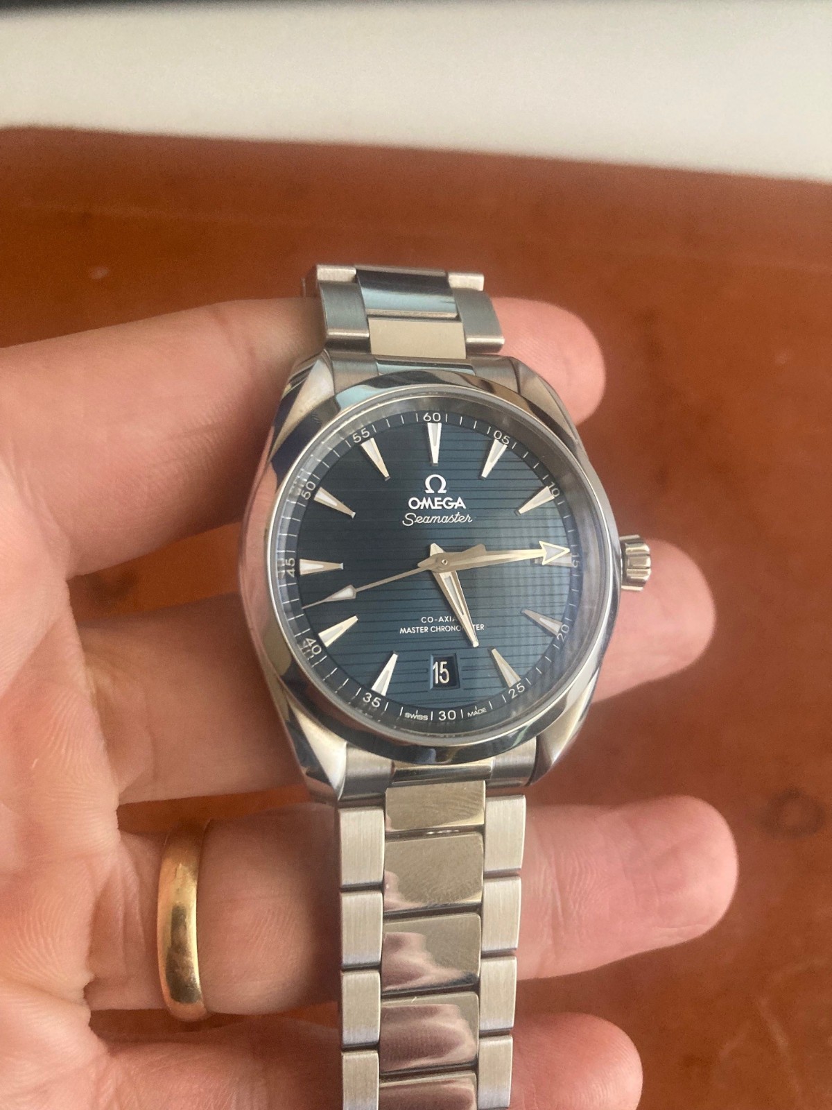 OMEGA Aqua Terra 38mm Blue Men’s Watch – 220.10.38.20.03.001