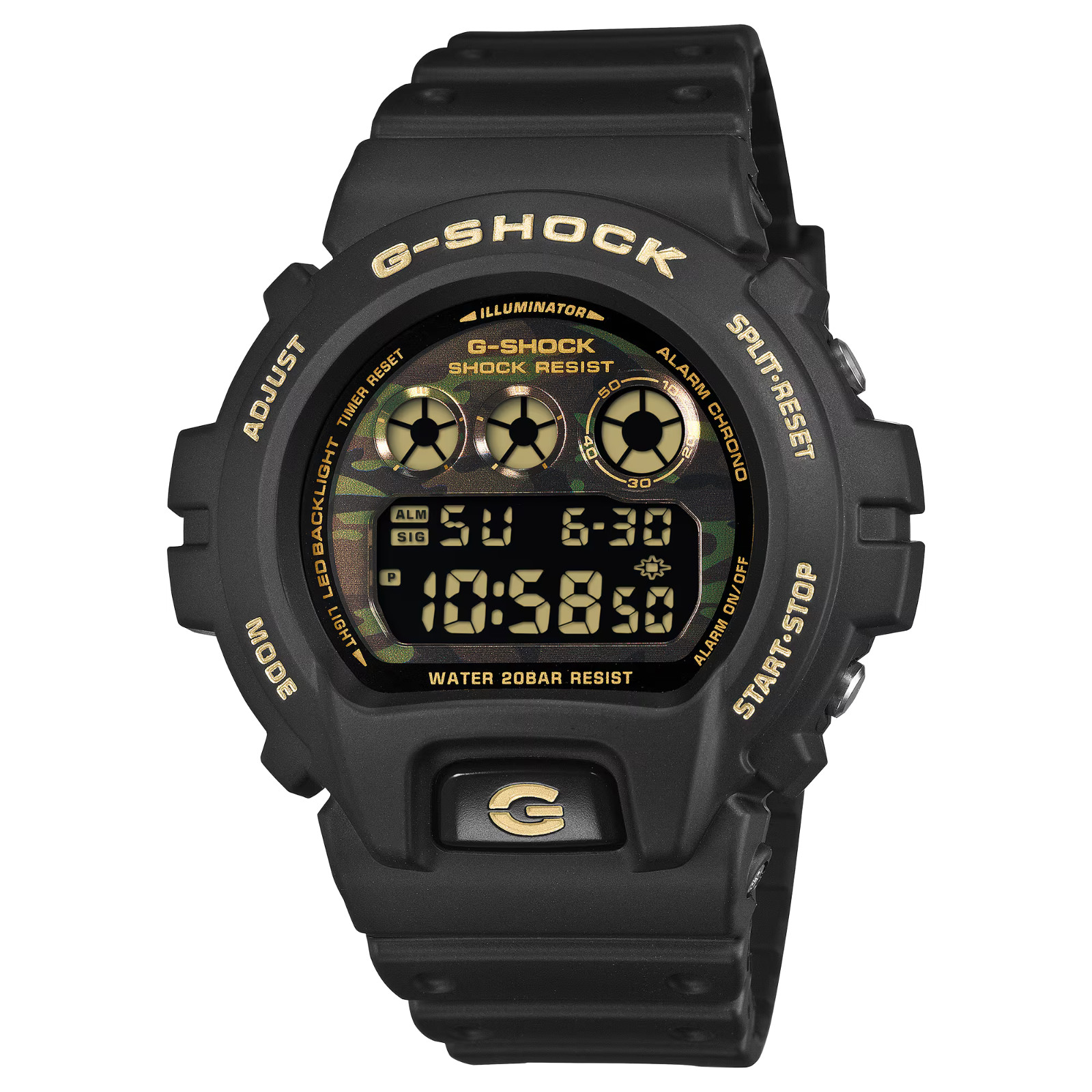 Casio G-Shock 6900 Series Digiatl Black Resin Watch DW6900CF-1