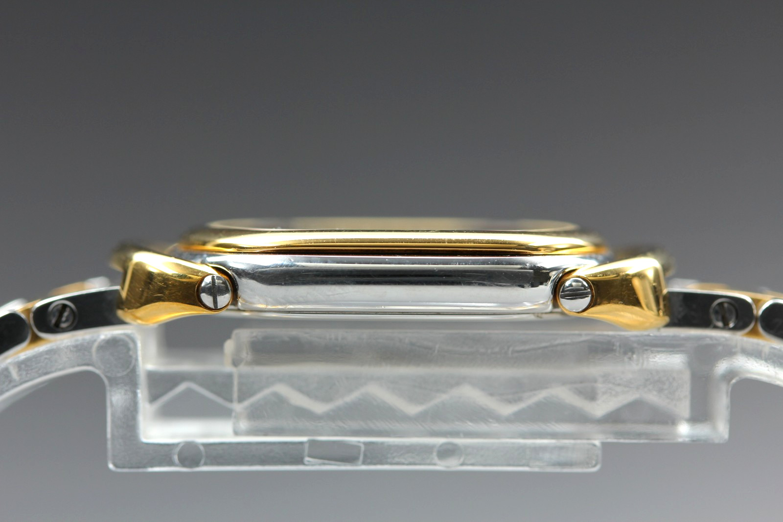 Full Set [Near MINT] Vintage HERMES Rally 20mm Gold White Quartz Women’s Watch