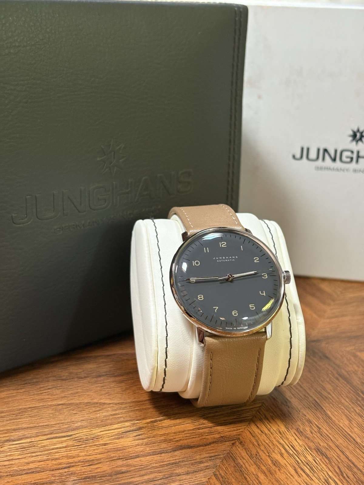 Junghans Max Bill Automatic Rare Anthracite Gray Dial 38mm