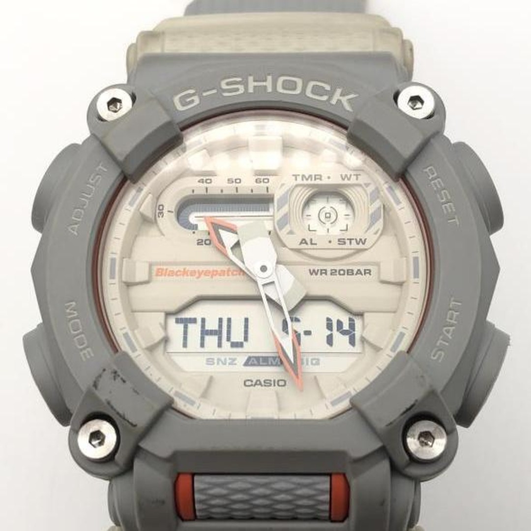 Used CASIO G-Shock GA 900BEP BlackEyePatch Gray Orange CASIO G-Shock Black Eye P
