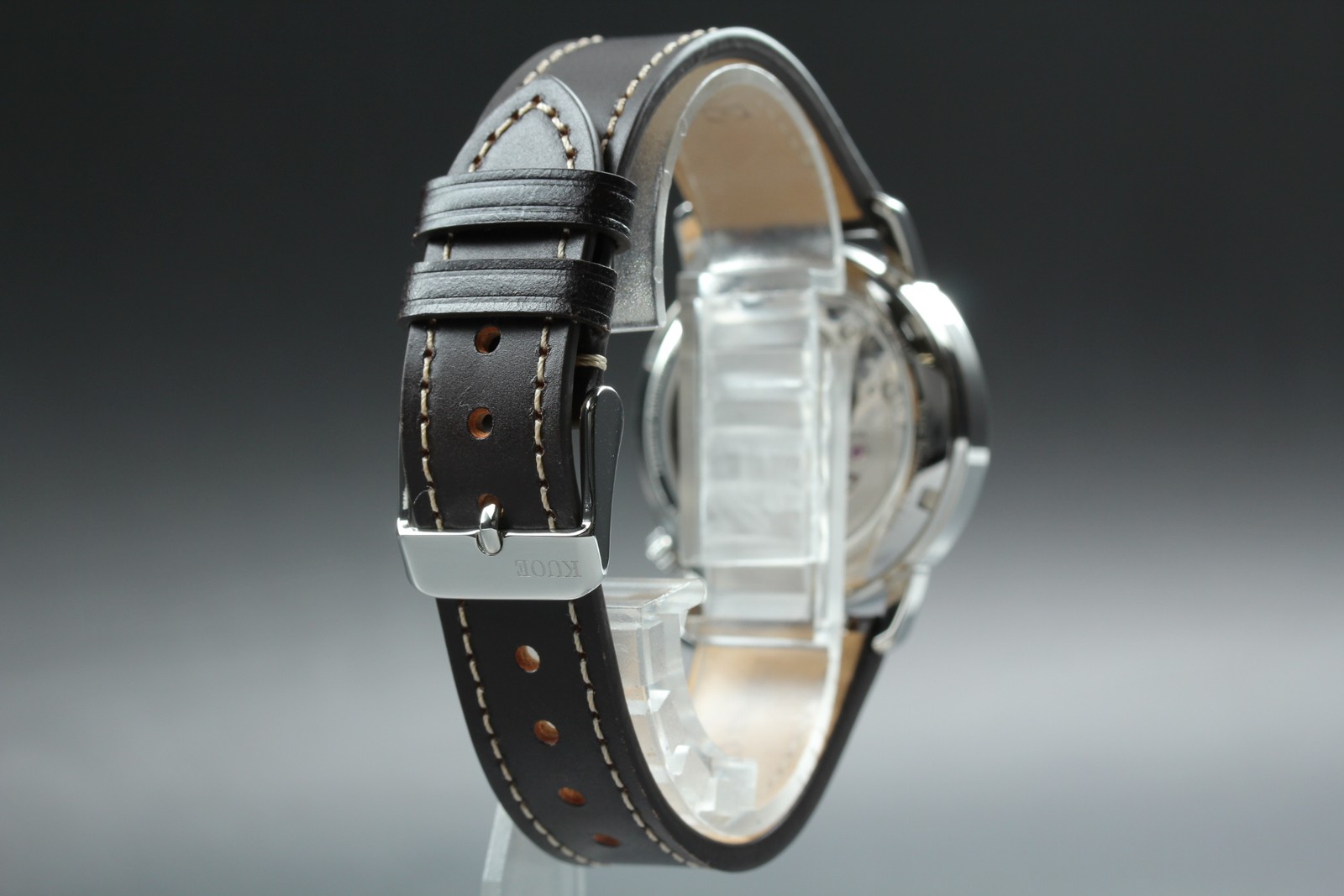 [MINT Box] KUOE KYOTO OLD SMITH 90-007﻿ Silver Brown Automatic Men’s Watch JAPAN