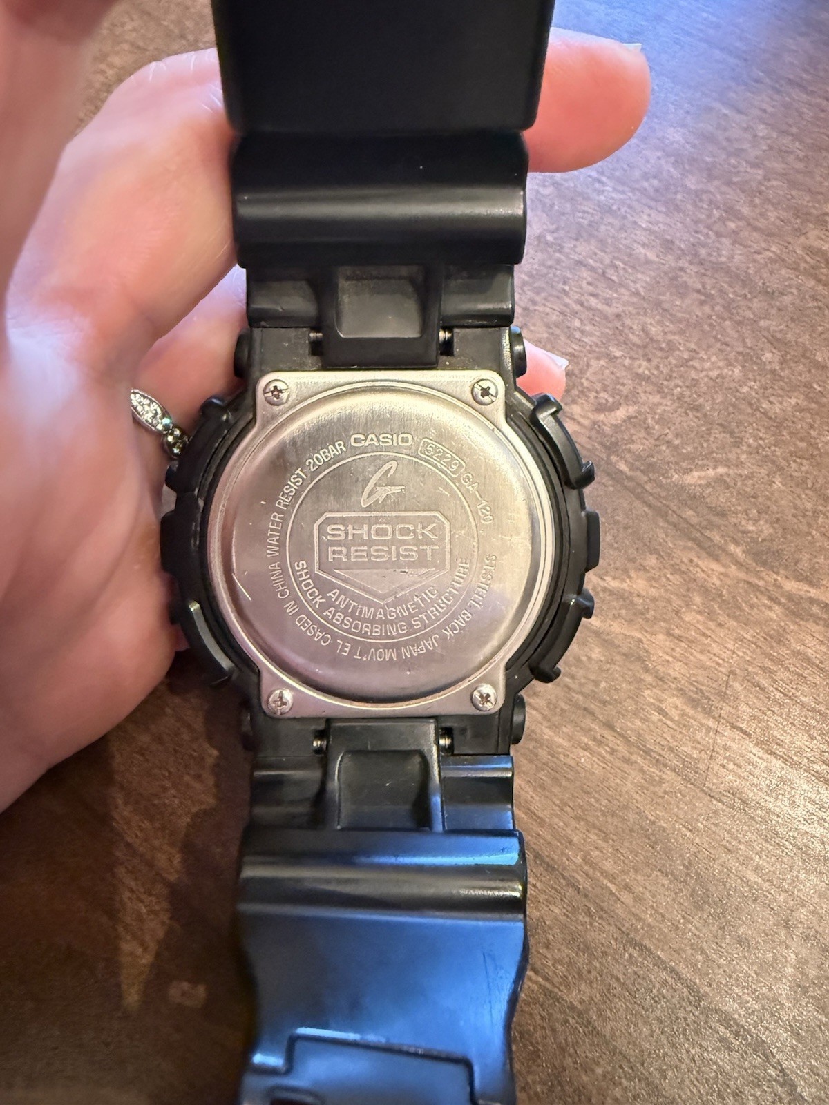Men’s Casio Black G-Shock Analog Digital Anti-Magnectic (Model # GA-120-1ADR)