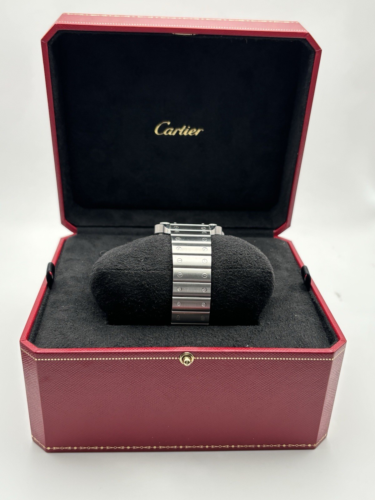 2025 Cartier Santos Blue Dial Large Size WSSA0071 Elegant