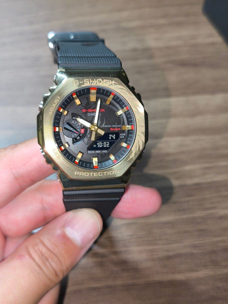 CASIO G-SHOCK GBM-2100CX-9A Gold Metal Bezel Analog-Digital Watchfrom Japan