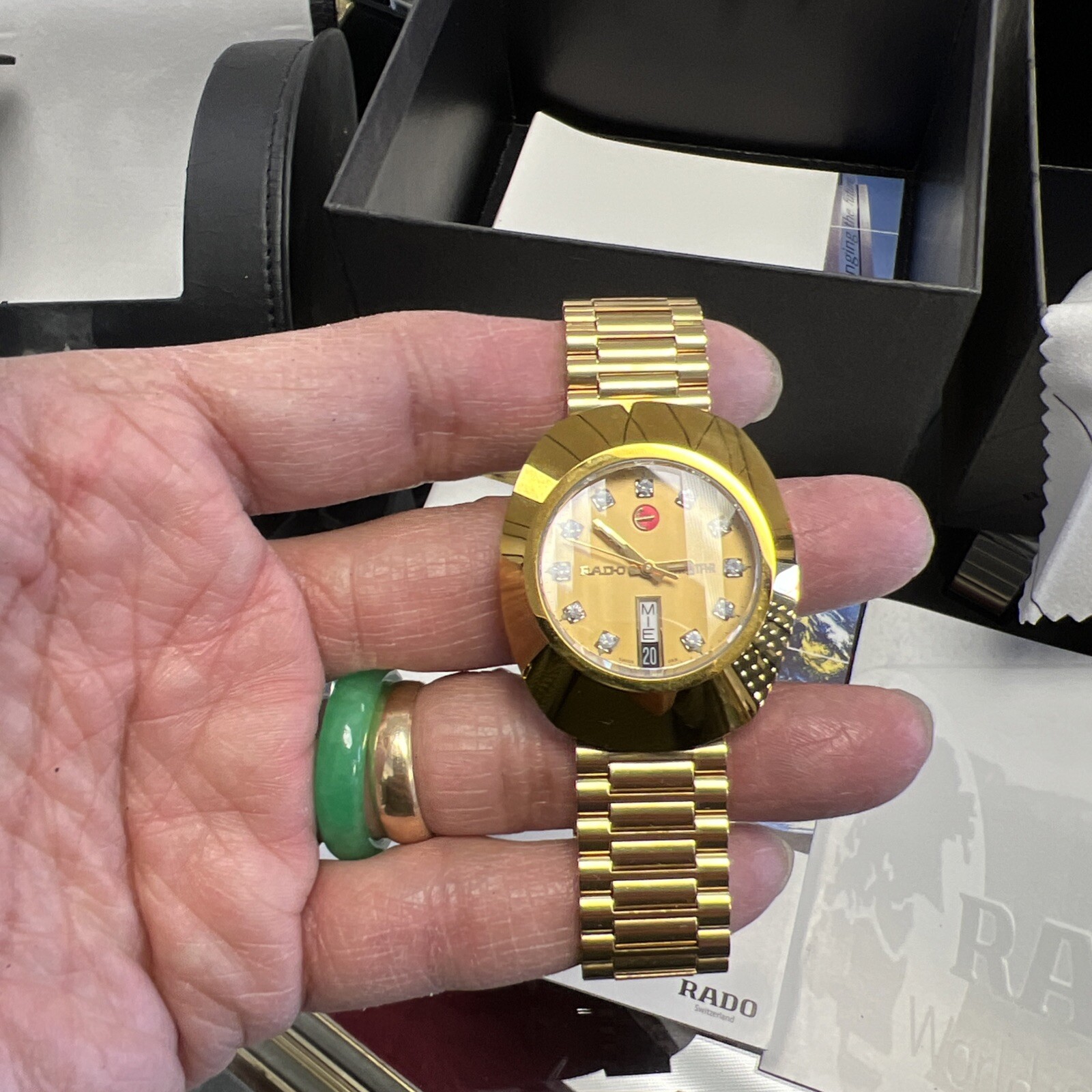 Man&women👍The Original Automatic Diamond Gold Dial Men’s Watch 636.0313.3(BNS)