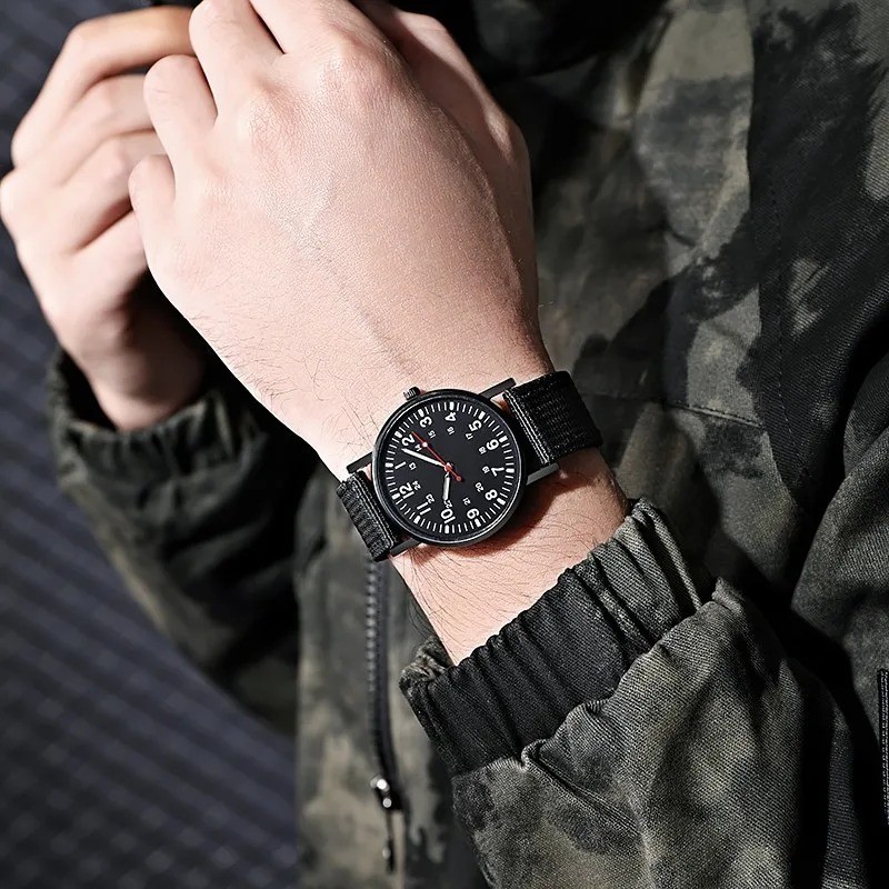 Military Watch Army Durable Water Proof Luminous 24Hours Dial Nylon Strap