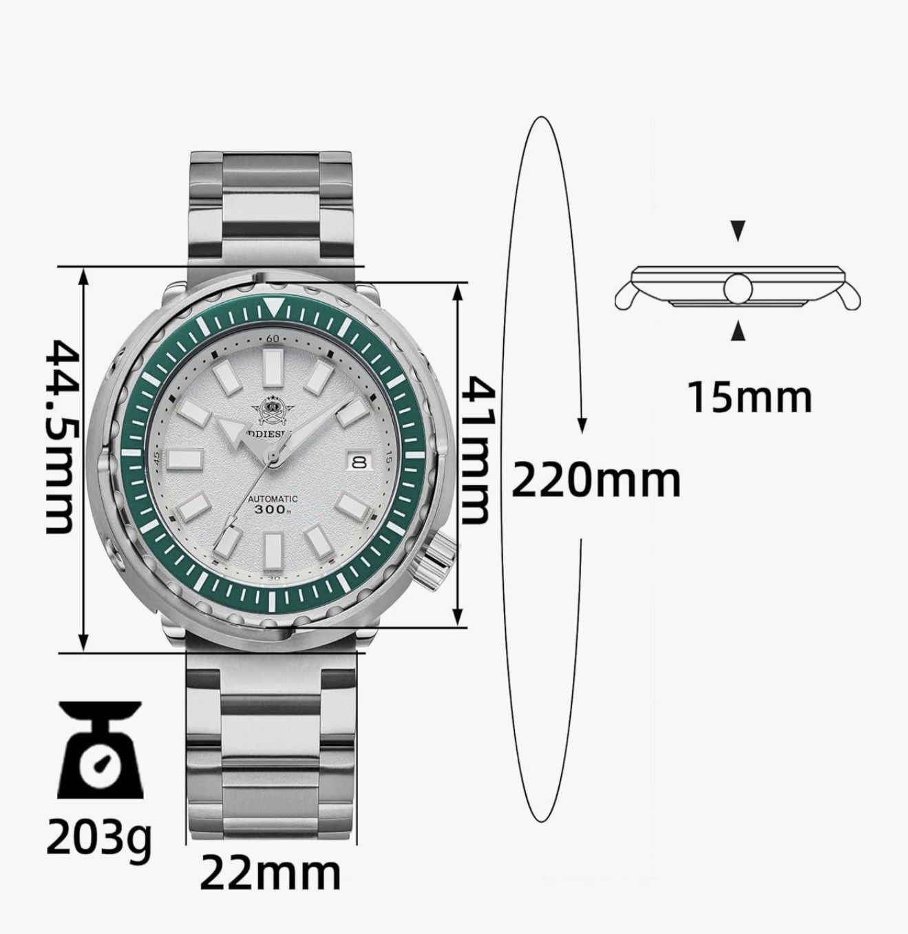 Addiesdive Tuna Automatic 300meters