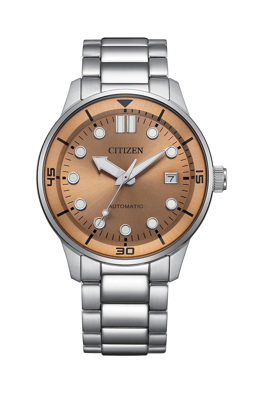 NEW CITIZEN MAN’S BRONZE DIAL AUTOMATIC 40MM STAINLESS STEEL WATCH NJ0191-83X