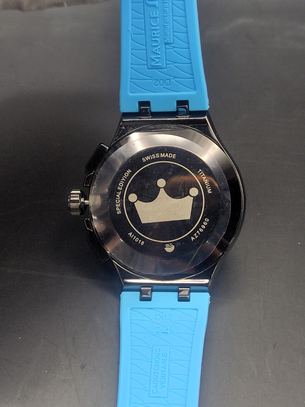 #Refurbished Maurice Lacroix Chronograph Black Dial Analog Men’s Wrist Watch