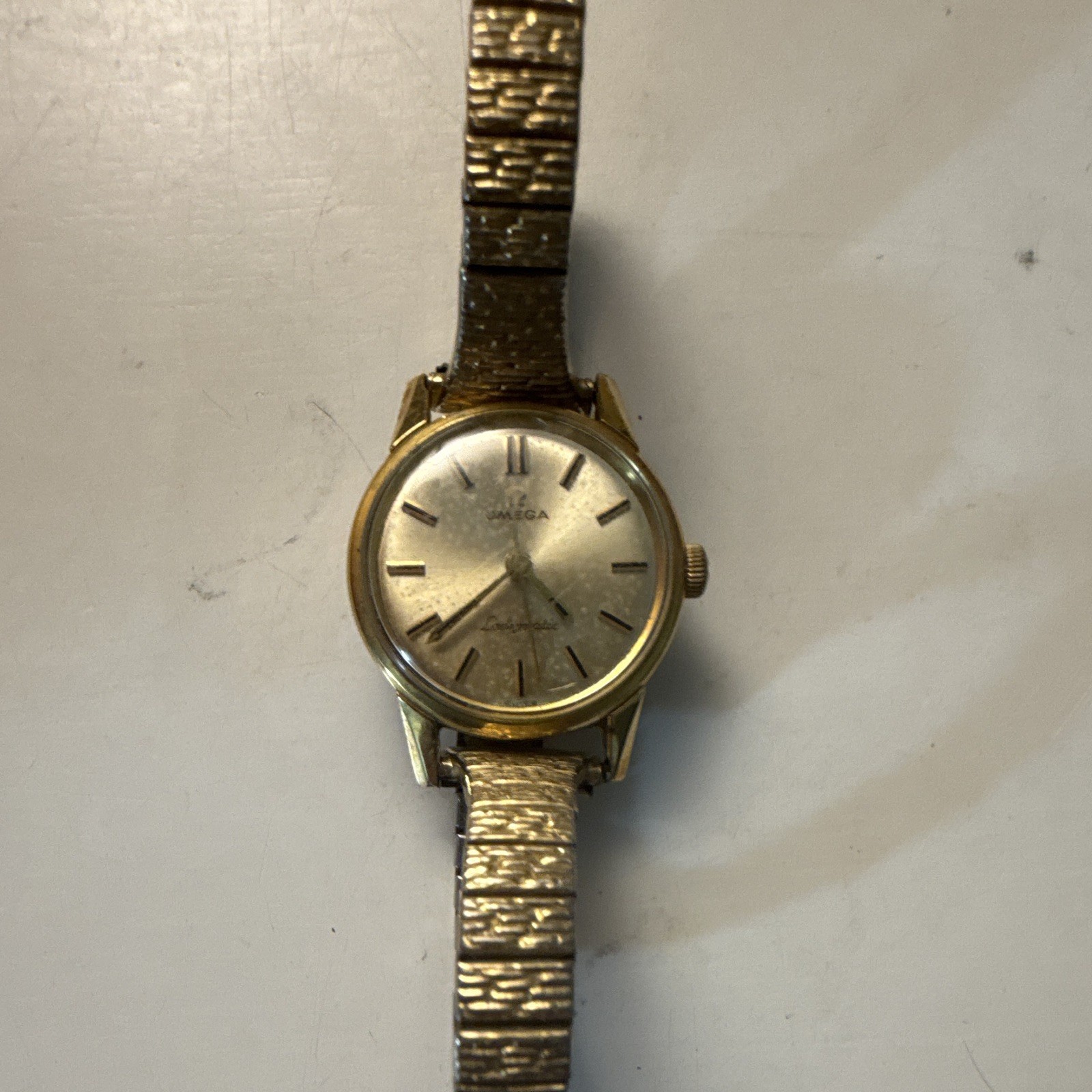 OMEGA Seamaster Vintage Women’s Manual Wind Gold Filled Watch Silver Dial