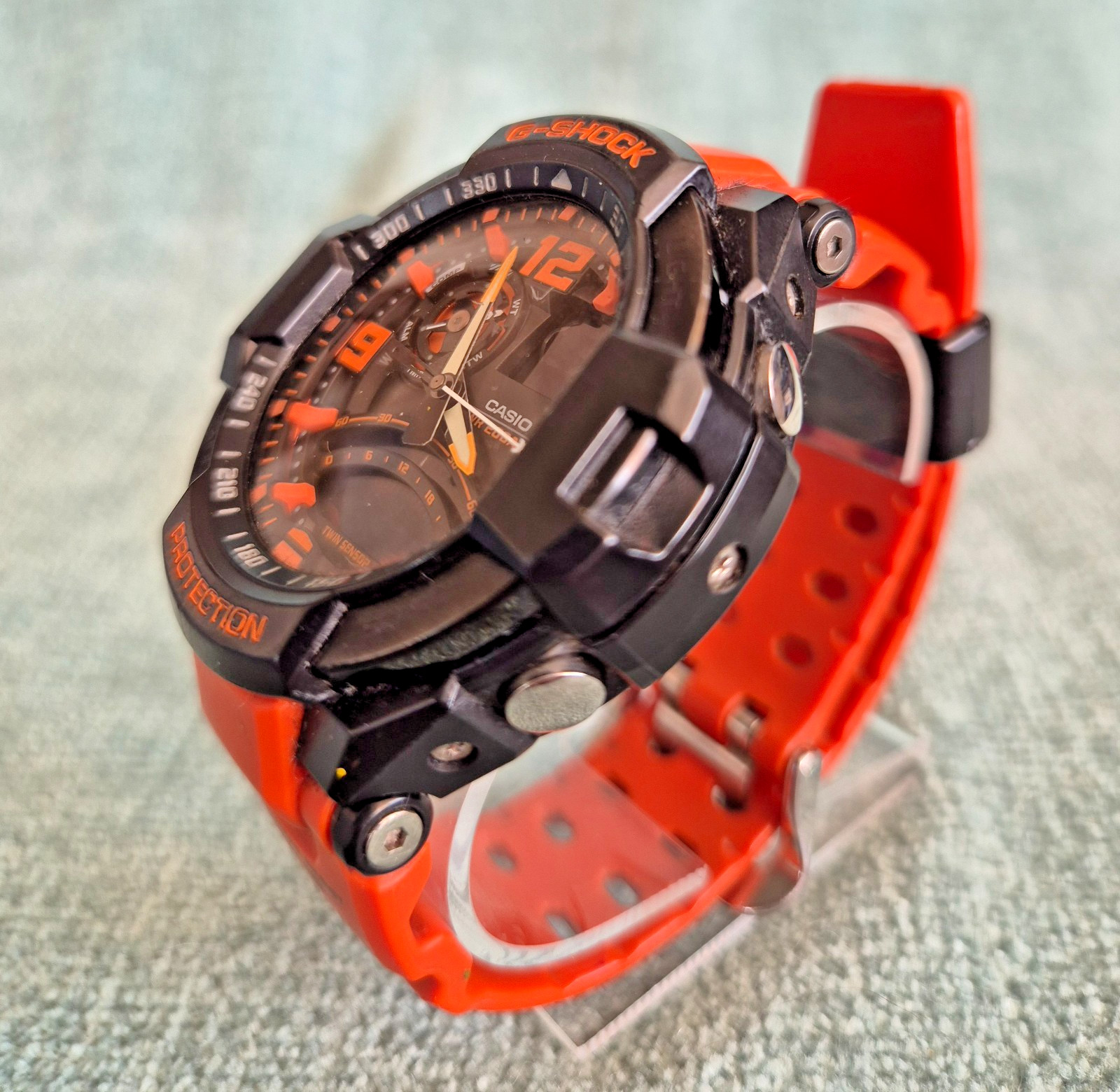 Casio G-Shock GA-1000-4A – Gravitymaster – Orange – Compass – Thermometer