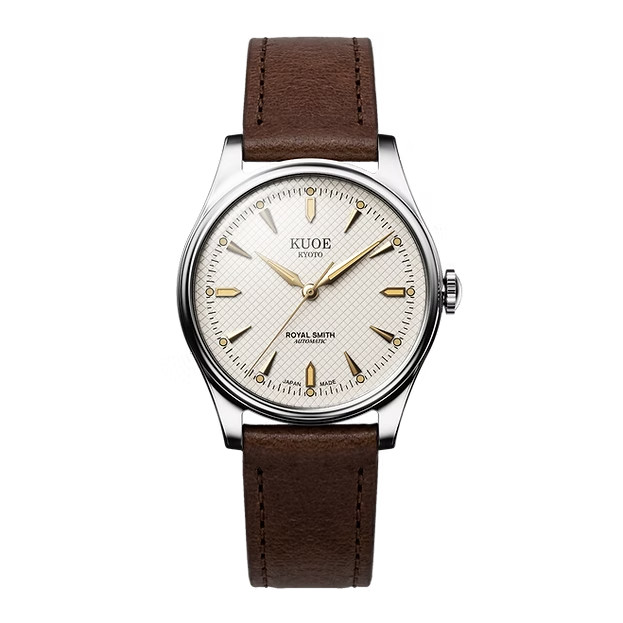 KUOE Kyoto Royal Smith 90-006 Gold Ivory Waffle Dial Miyota 9039 Auto Unused JP