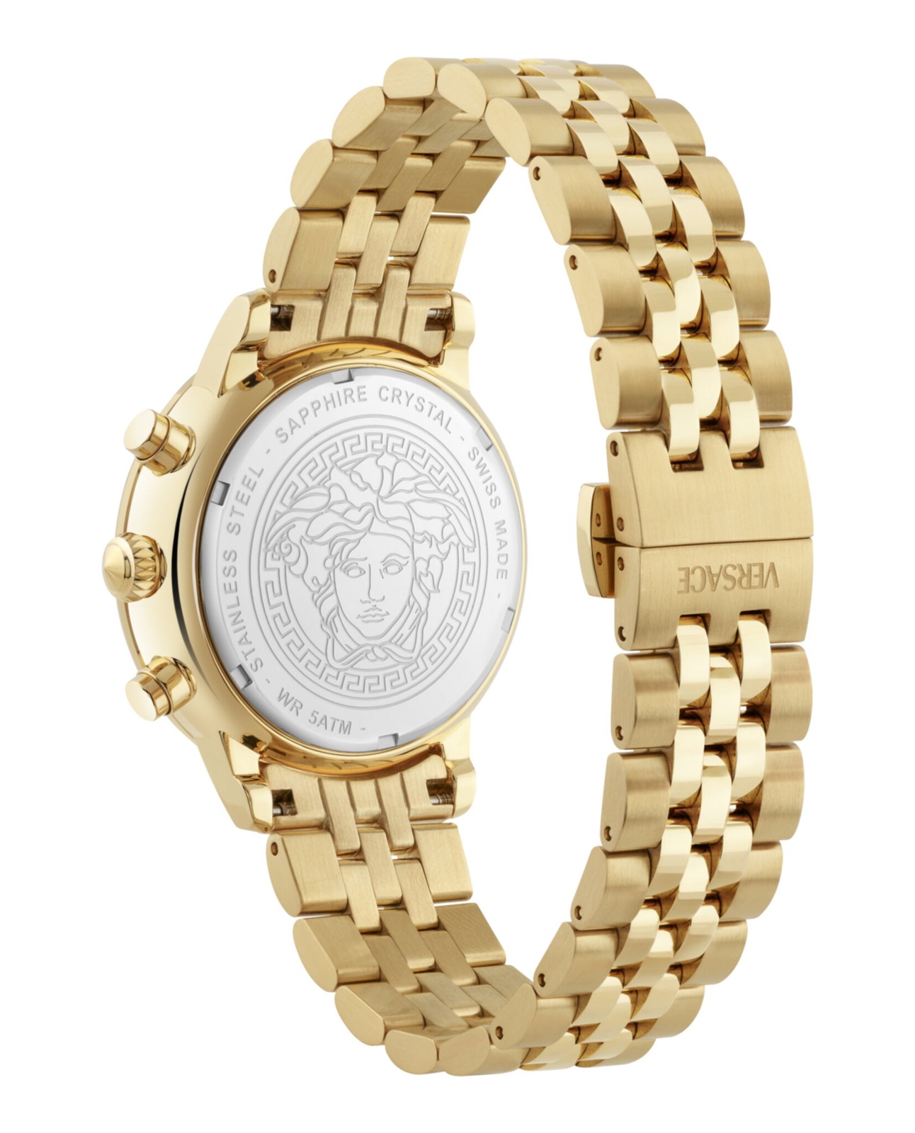 Versace Classic Round Chrono Women’s Watch, Swiss Made Luxury Designer