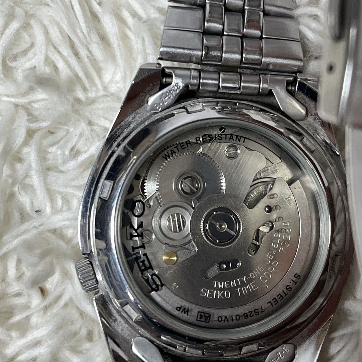 SEIKO5 Automatic Black Dial Transparent Back Seiko Watch Seiko Five