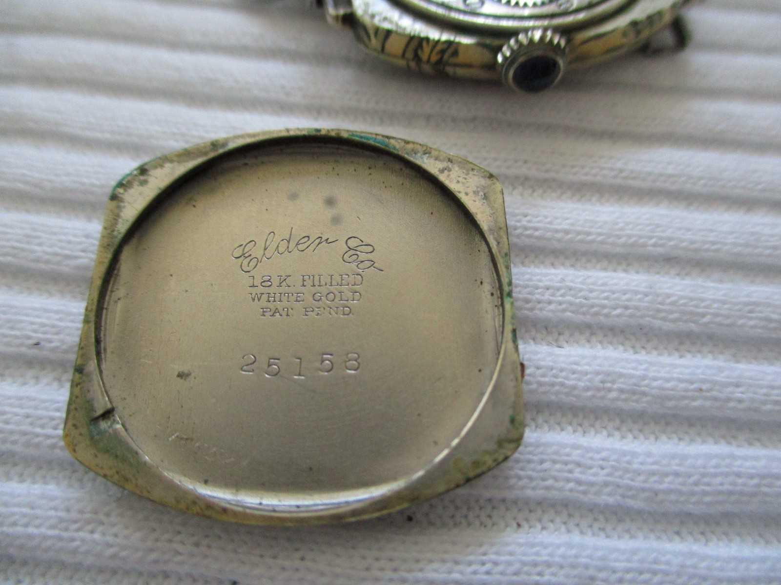 Vintage 1920s Hallmark Art Deco Ladies Watch 18K GF Filigree Engraved 15 J AS IS