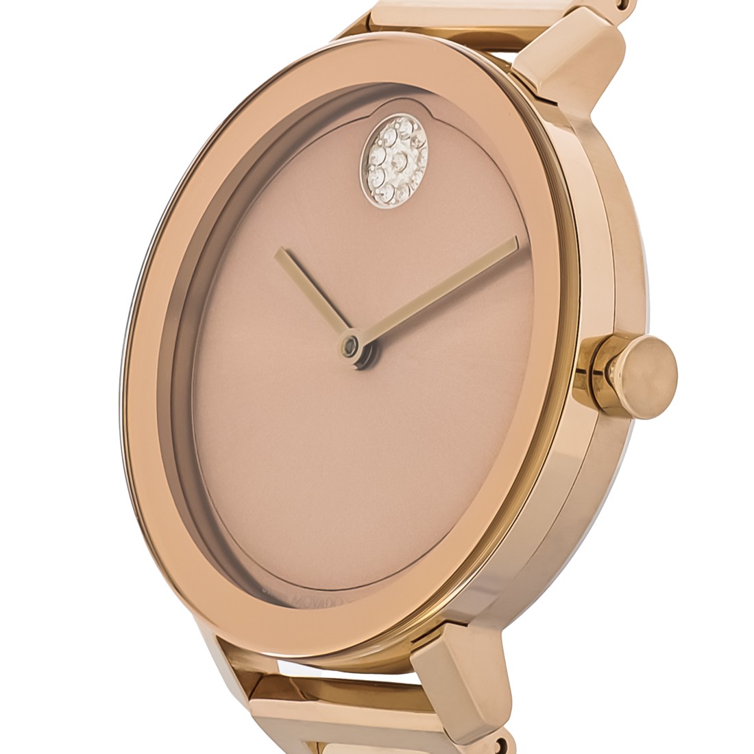 Movado Evolution Series Women’s Rose Gold PVD Stainless Quartz Watch 3600824